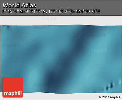 Satellite 3D Map of the Area around 8° 33' 36" N, 176° 1' 30" E