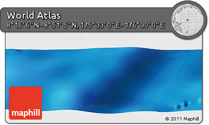 Physical Panoramic Map of the Area around 8° 33' 36" N, 176° 1' 30" E