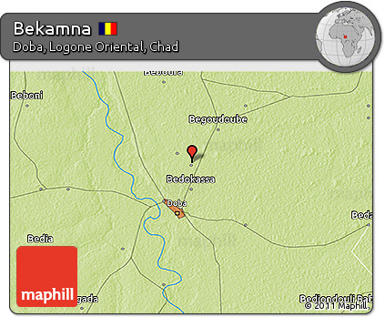 Physical 3D Map of Bekamna