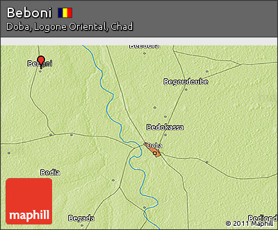 Physical 3D Map of Beboni