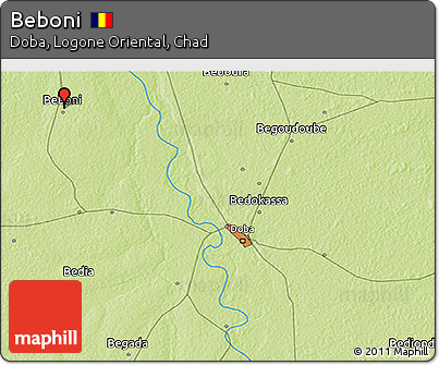 Physical 3D Map of Beboni