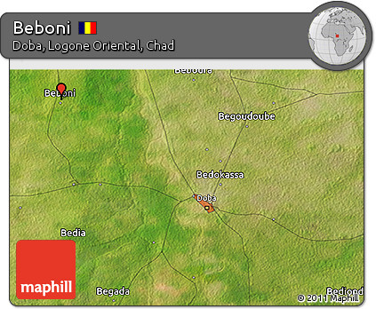Satellite 3D Map of Beboni