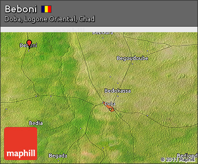 Satellite 3D Map of Beboni