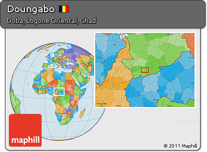 Political Location Map of Doungabo