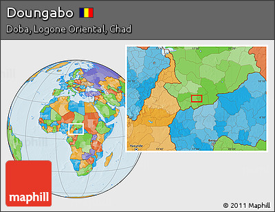 Political Location Map of Doungabo