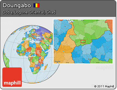 Political Location Map of Doungabo