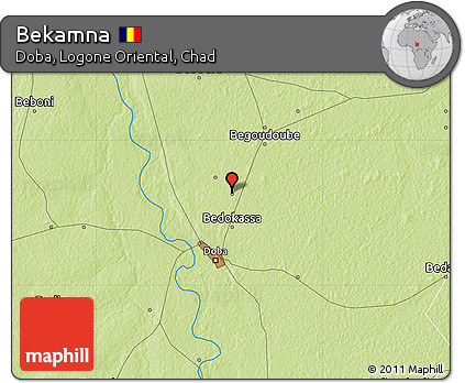 Physical Map of Bekamna