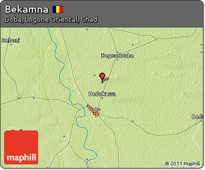 Physical Map of Bekamna