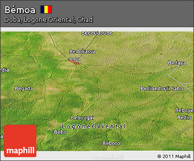 Satellite Panoramic Map of Bémoa