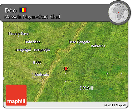 Satellite 3D Map of Dôo