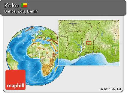 Physical Location Map of Koko