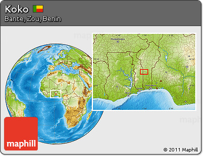 Physical Location Map of Koko