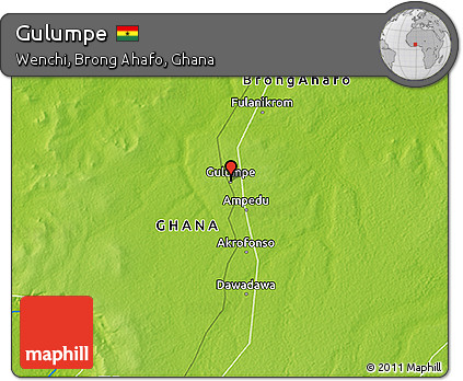 Physical 3D Map of Gulumpe