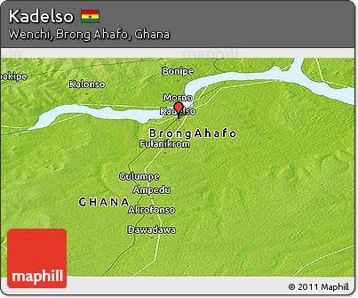 Physical Panoramic Map of Kadelso