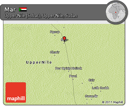 Physical 3D Map of Mar