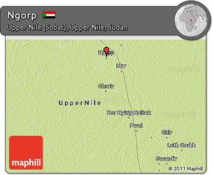 Physical 3D Map of Ngorp