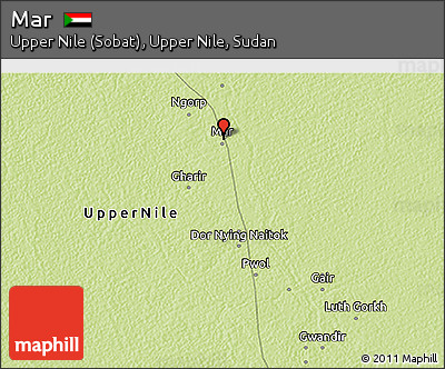 Physical 3D Map of Mar