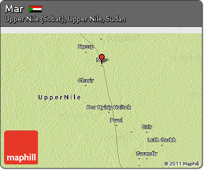 Physical 3D Map of Mar