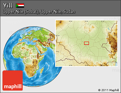 Physical Location Map of Yill