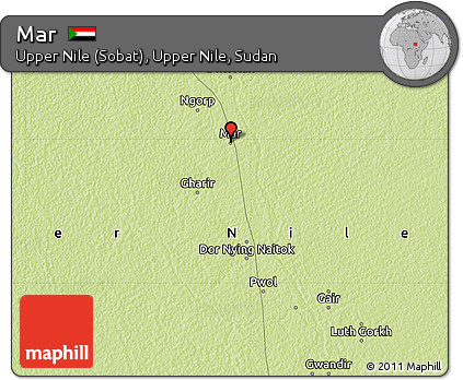 Physical Map of Mar