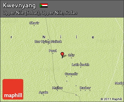 Physical Map of Kwevnyang