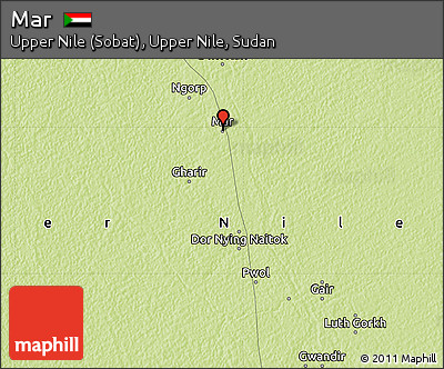 Physical Map of Mar