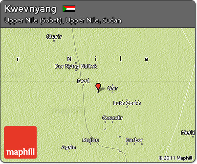 Physical Map of Kwevnyang