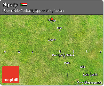 Satellite Map of Ngorp