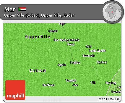 Political Panoramic Map of Mar