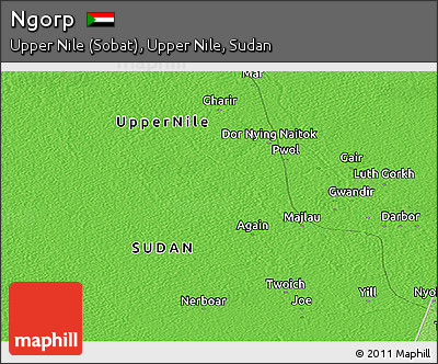 Political Panoramic Map of Ngorp