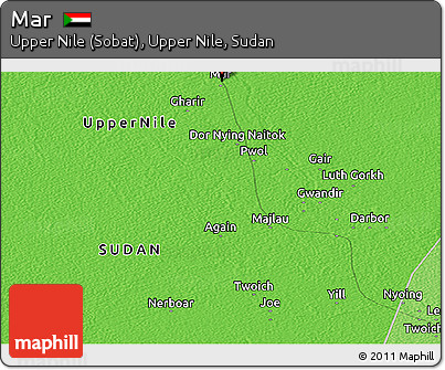 Political Panoramic Map of Mar