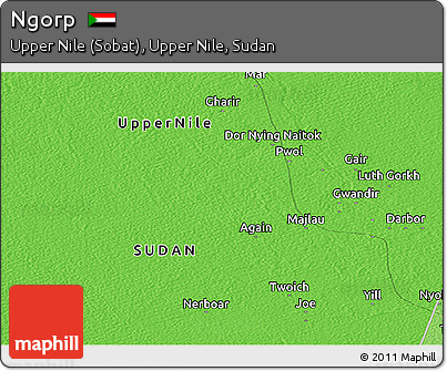 Political Panoramic Map of Ngorp