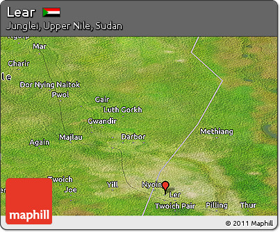 Satellite Panoramic Map of Lear
