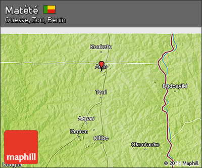 Physical 3D Map of Matèté