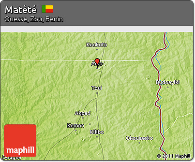 Physical 3D Map of Matèté