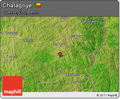 Satellite 3D Map of Chalagoye
