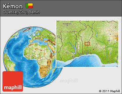 Physical Location Map of Kémon