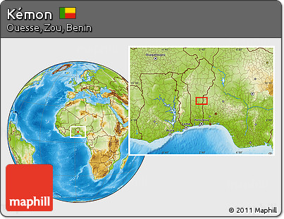 Physical Location Map of Kémon
