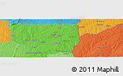 Political Panoramic Map of Yawi