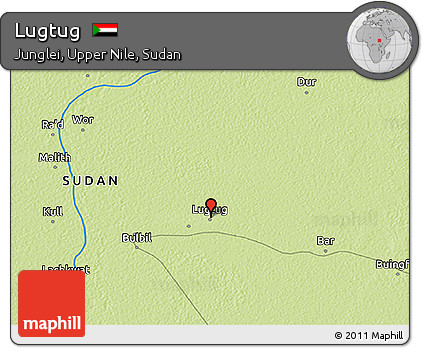 Physical 3D Map of Lugtug