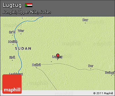 Physical 3D Map of Lugtug