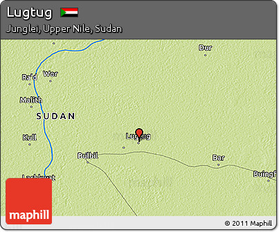 Physical 3D Map of Lugtug