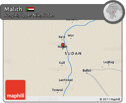 Shaded Relief 3D Map of Malith
