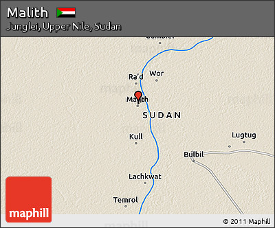 Shaded Relief 3D Map of Malith