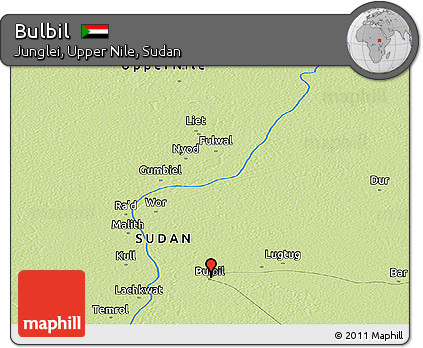Physical Panoramic Map of Bulbil