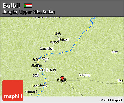 Physical Panoramic Map of Bulbil