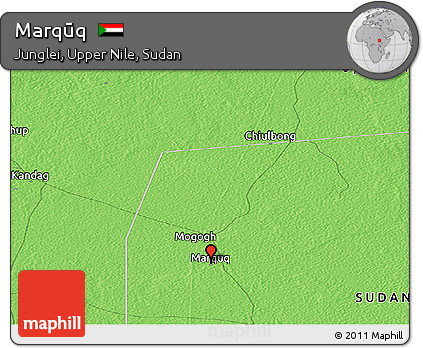 Political Panoramic Map of Marqūq