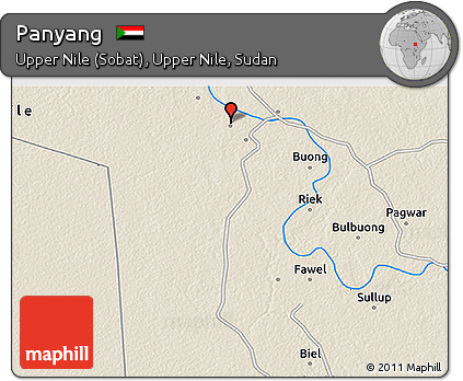 Shaded Relief 3D Map of Panyang