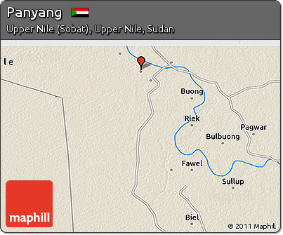 Shaded Relief 3D Map of Panyang