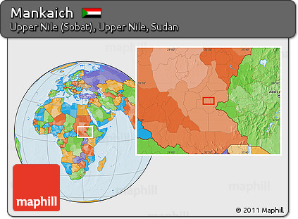 Political Location Map of Mankaich